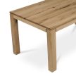 Étkezőasztal 120x80 cm, tömör tölgy, lábak 8x8 cm