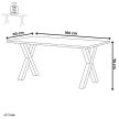 Solid Oak Dining Table 160x90 cm DS-X160