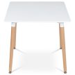 Étkezőasztal 80×80 cm, MDF, Fehér. DT-303 WT