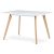 DT-313 Dining Table 120x80 cm MDF White WT