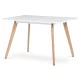 Étkezőasztal 120×80 cm, MDF, Fehér. DT-313 WT