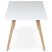 DT-313 Dining Table 120x80 cm MDF White WT