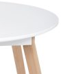 Kerek Étkezőasztal 80×80 cm, MDF, Fehér. DT-316 WT