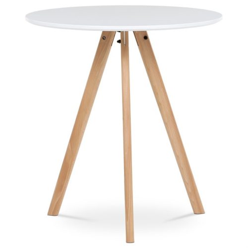 Fehér MDF Étkezőasztal 70×70 cm. DT-320 WT