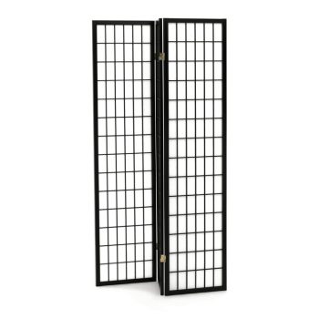 Fekete Tömörfa Paraván. EF-E803 BK