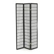 Fekete Tömörfa Paraván. EF-E803 BK