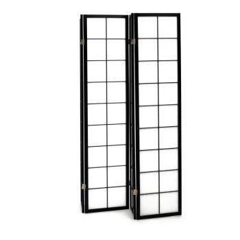 Fekete Tömörfa Paraván. EF-E804 BK