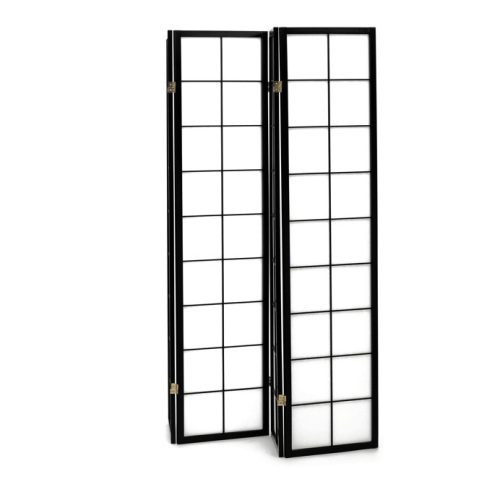 Fekete Tömörfa Paraván. EF-E804 BK