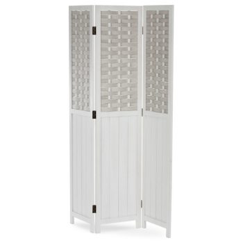 Fehér Tömörfa Paraván. EF-L145 WT