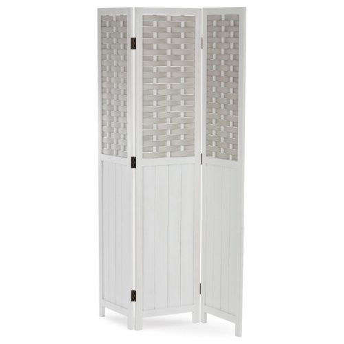 Fehér Tömörfa Paraván. EF-L145 WT