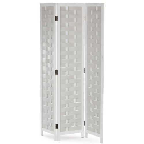 Fehér Tömörfa Paraván. EF-L186 WT