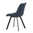 Dining Chair with Blue Fabric HC-465 BLUE2