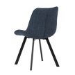 Dining Chair with Blue Fabric HC-465 BLUE2