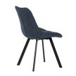 Dining Chair with Blue Fabric HC-465 BLUE2