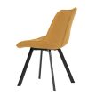 Dining Chair with Yellow Fabric HC-465 YEL2