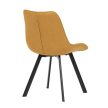 Dining Chair with Yellow Fabric HC-465 YEL2