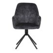 Fekete Bársony Étkezőszék. HC-511 BK4