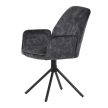 Fekete Bársony Étkezőszék. HC-511 BK4