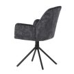 Fekete Bársony Étkezőszék. HC-511 BK4