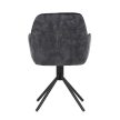 Fekete Bársony Étkezőszék. HC-511 BK4