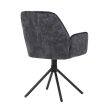 Fekete Bársony Étkezőszék. HC-511 BK4