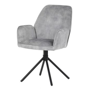 Ezüst Bársony Étkezőszék. HC-511 SIL4