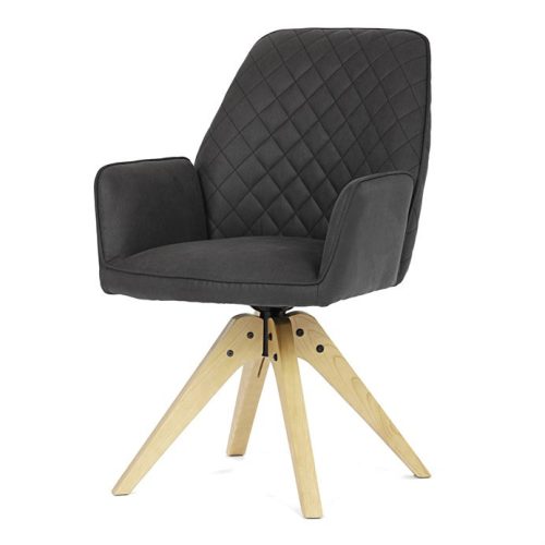 Black Fabric Dining Chair HC-539 BK3