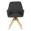 Black Fabric Dining Chair HC-539 BK3