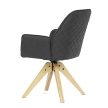 Black Fabric Dining Chair HC-539 BK3