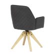 Black Fabric Dining Chair HC-539 BK3