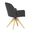 Black Fabric Dining Chair HC-539 BK3
