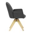 Black Fabric Dining Chair HC-539 BK3
