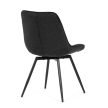 Jedálenská stolička čierna, textilný materiál HC-T1130 BK2