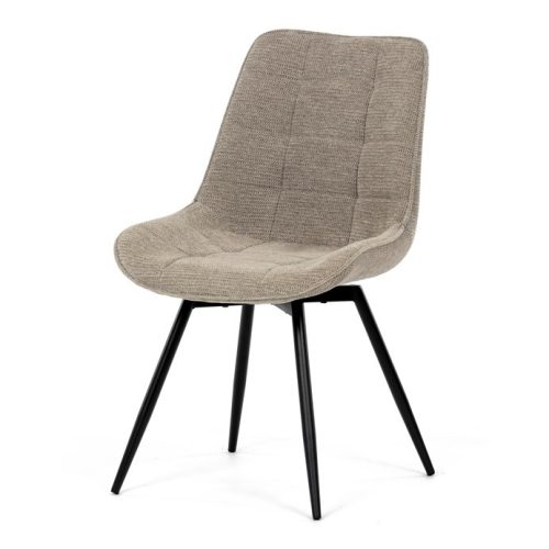 Jedálenská stolička hnedá, textilný materiál HC-T1130 CAP2