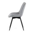 Jedálenská stolička sivá, textilný materiál HC-T1130 GREY2