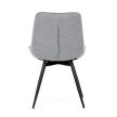 Jedálenská stolička sivá, textilný materiál HC-T1130 GREY2