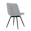 Jedálenská stolička sivá, textilný materiál HC-T1130 GREY2