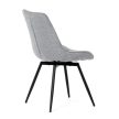 Jedálenská stolička sivá, textilný materiál HC-T1130 GREY2