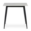 Étkezőasztal 80×80 cm, Kerámia Márvány Lappal. HT-398M WT
