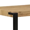 Étkezőasztal 140×88 cm, MDF, vad tölgy, OAK