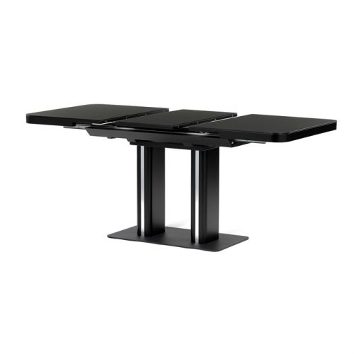 Extendable dining table HT-W1630 140-180x85 cm white MDF