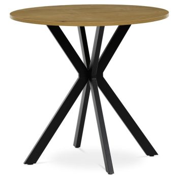   Kör alakú Étkezőasztal 80×80 cm, MDF, Vad Tölgy. HT-F4108 OAK