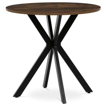   Kör alakú Étkezőasztal 80×80 cm, MDF, Old Wood. HT-F4108 OLW