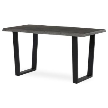   Étkezőasztal 140×80 cm, MDF, Szürke Tölgy. HT-F4214 GREY