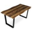 Étkezőasztal 160×90 cm, MDF, Old Wood. HT-F4216 OLW