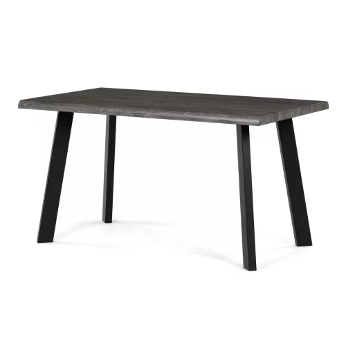 Étkezőasztal 140 × 80 cm MDF szürke tölgy GREY