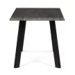 Étkezőasztal 140 × 80 cm MDF szürke tölgy GREY