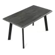 Étkezőasztal 140 × 80 cm MDF szürke tölgy GREY