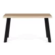 Étkezőasztal 140 × 80 cm MDF vad tölgy OAK