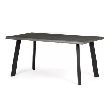 Étkezőasztal 160 × 90 cm MDF szürke tölgy GREY